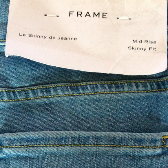 FRAME Le Skinny De Jeanne Mid Rise Skinny Jeans - Picture 8 of 11